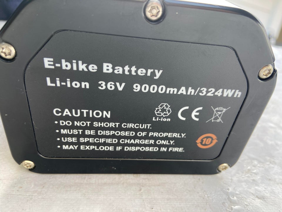 Elcykel-udstyr, Batteri