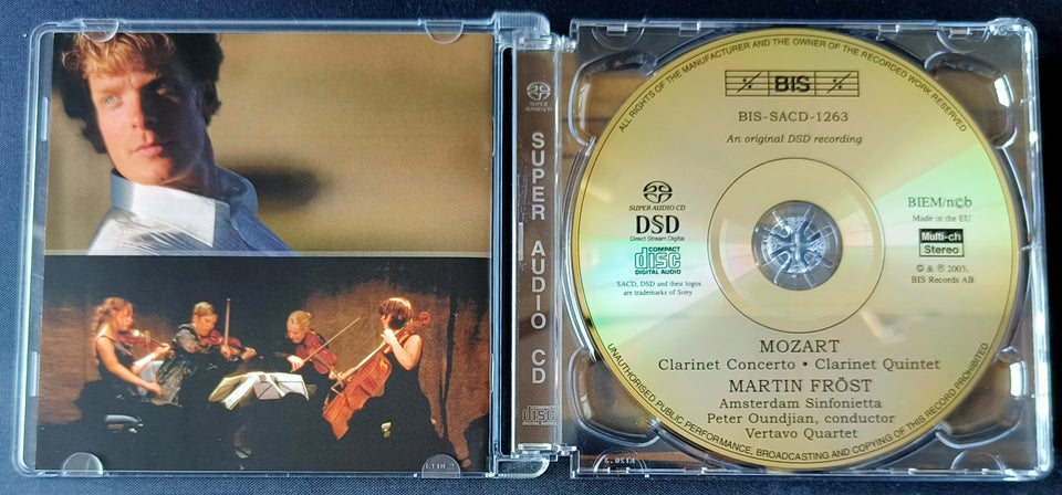 Martin Fröst: Mozart Clarinte Concerto SACD & Quintet,