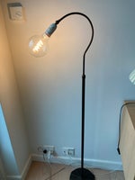 Standerlampe, Antik gulvlampe smedejern / vintage