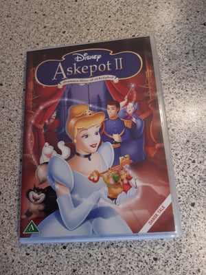 Askepot 2, instruktør Walt Disney, DVD, tegnefilm, Disney tegnefilm fra 2001
Yderst velholdt Origina
