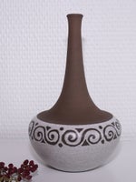 Keramik vase med lang hals, keramiker Stig Börje Jacobsson