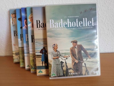 Badehotellet, instruktør Sæson 1-7, DVD, TV-serier, Badehotellet
Sæson 1-7
Brugt.
Sælges samlet - 15