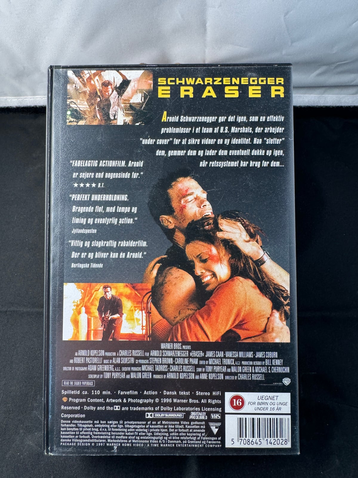 Action, Eraser , instruktør Arnold Schwarzenegger