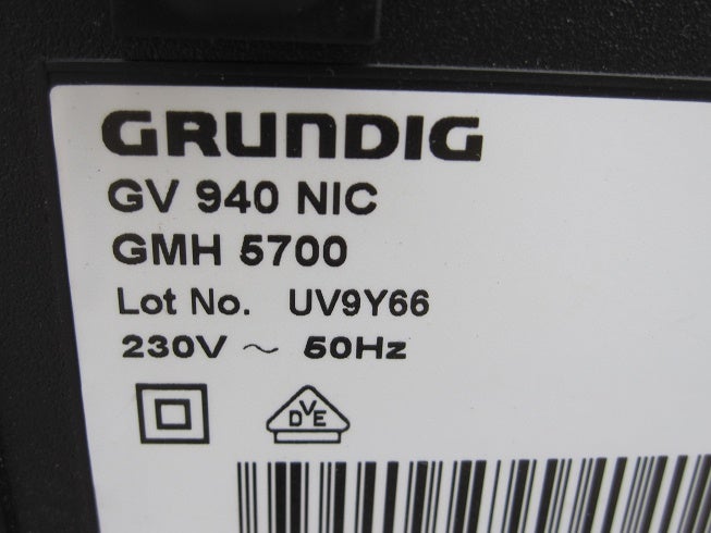 VHS videomaskine, Grundig, GV 940 NIC