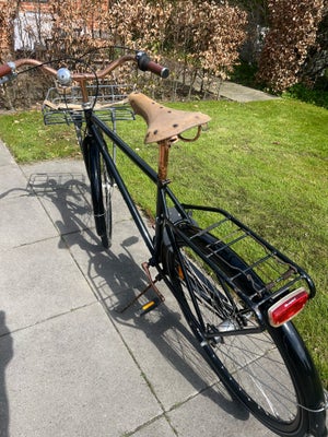 Herrecykel,  Norden Black shinny copper, 54 cm stel, 3 gear, Retro cykel - køreklar, med lad, punkte