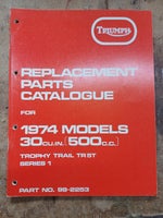 Triumph 500cc Unit Tvin årg. 1974: Triumph reservedels