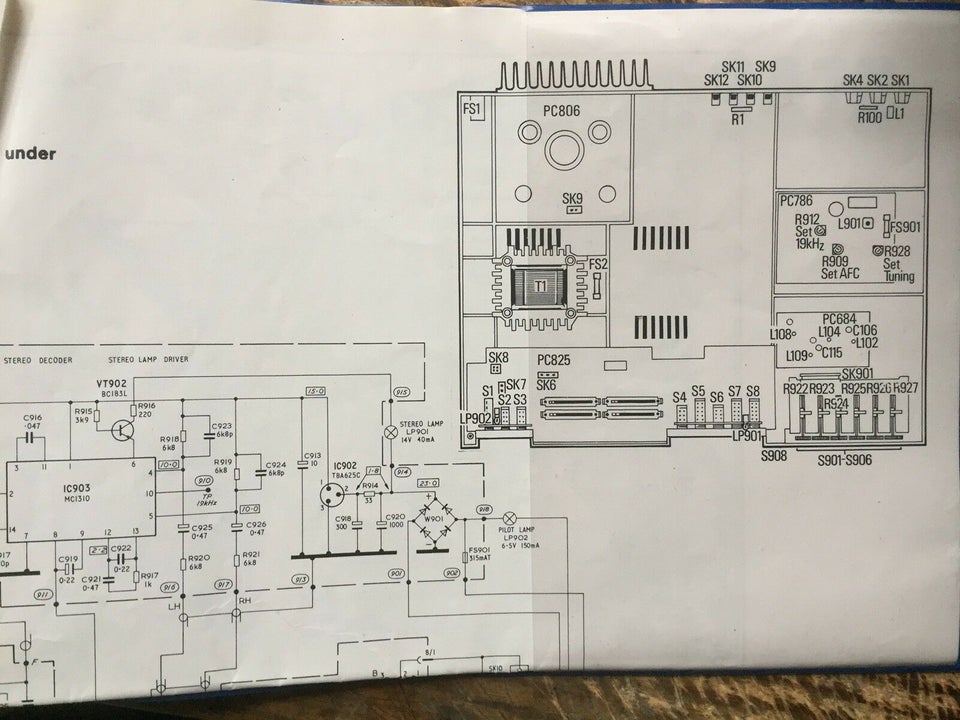 Pladespiller, Andet, FERGUSON 3476 - MANUALER + Diagrammer