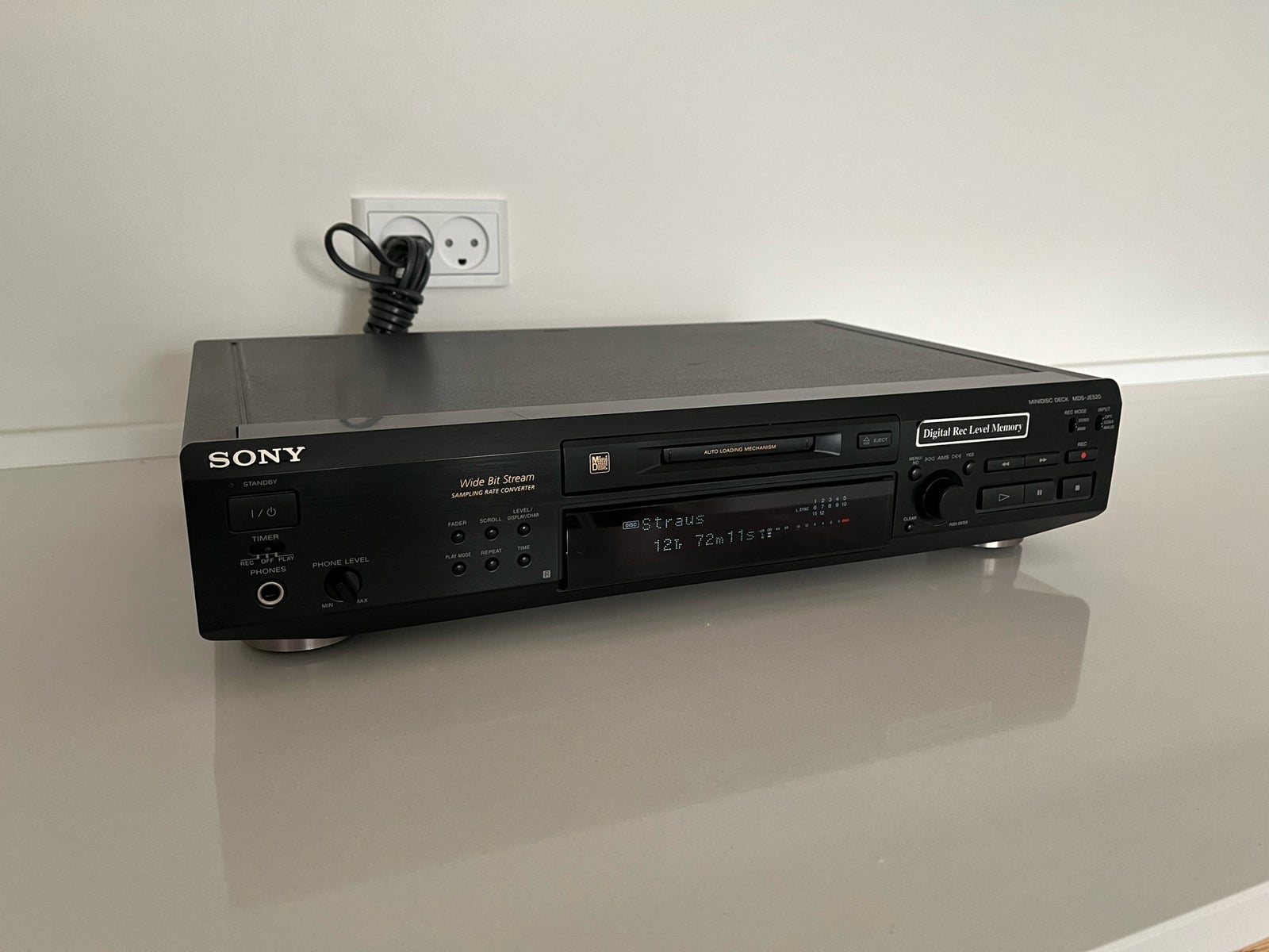 Minidisc afspiller, Sony, MDS-JE520