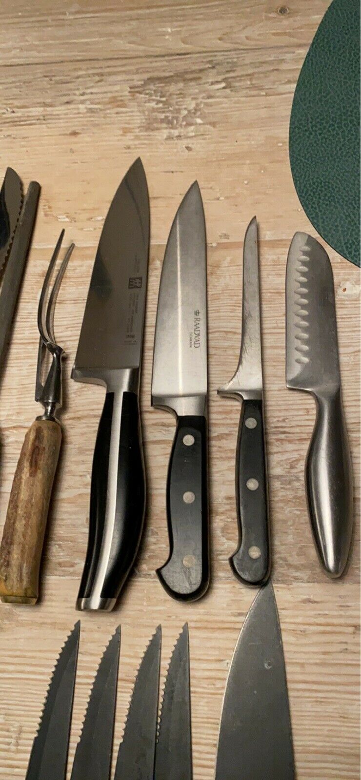 Forskellige knive, F.eks Zwilling og Rosendahl mv
