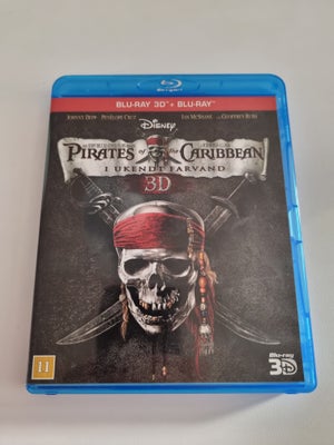 Pirates of the caribbean , I ukendt farvand, Blu-ray, eventyr, Blu-ray 3D + Blu-ray