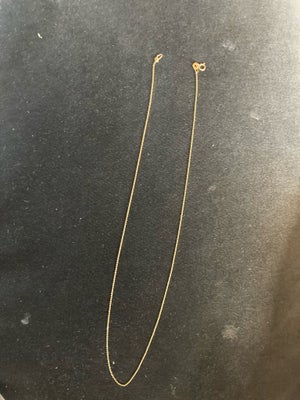 Halskæde, guld, Guldkæde i 9 karat guld. Længde 45 cm