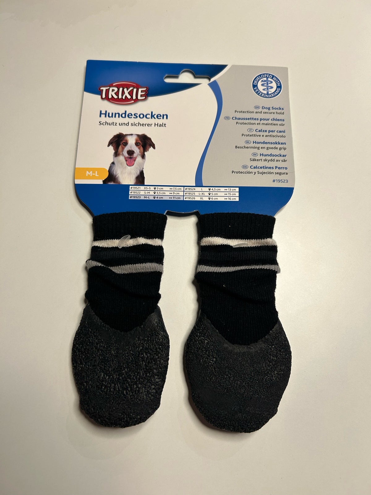 Trixie Non-Slip Dog Socks Grey