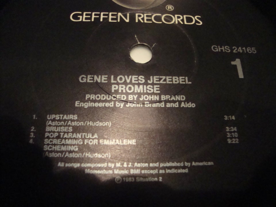 LP, Gene Loves Jezebel., Promise....