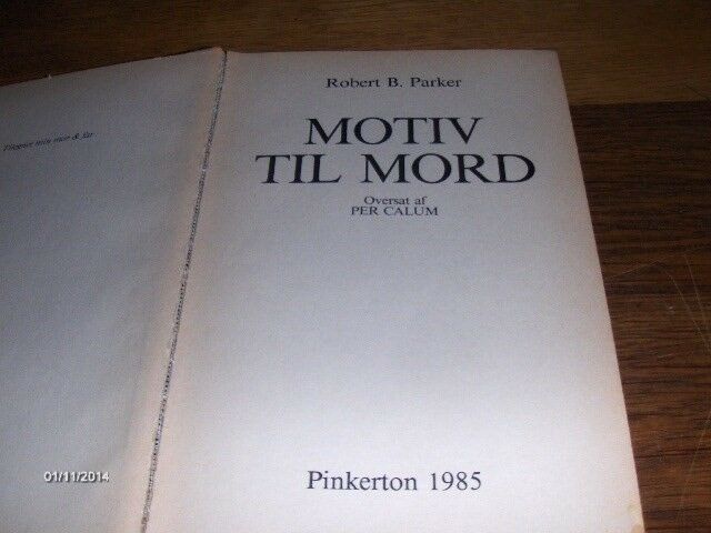 MOTIV TIL MORD , ROBERT B. PARKER , genre: krimi og spænding