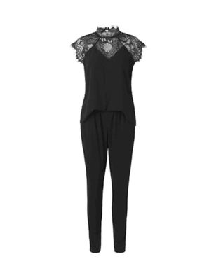 Buksedragt, Neo Noir Neith Lace Jumpsuit, Neo Noir, str. M,  Sort,  Næsten som ny, Brugt én gang, fe