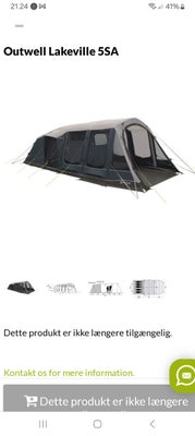 Lufttelt, Super lækkert telt med fuld ståhøjde stort rummelig med soveplads til 5 personer, opholdsr
