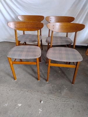 Spisebordsstol, teaktræ, farstrup 210, b: 45 l: 38, 4 stk farstrup stole model 210 
de skal havde li