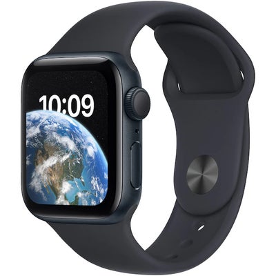 Unisexur, Apple, Apple Watch SE Midnight GPS Sport 40 mm.
Har den samme større Retina-skærm som Seri