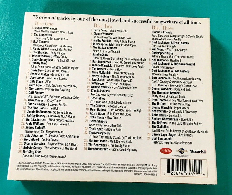 Burt Bacharach (3CD): Magic Moments- definitive Burt
