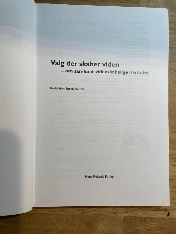 Valg der skaber viden, Søren Voxted