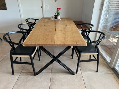 Spisebord, Egetræsplanker, Træmand, b: 100 l: 200, Det flotteste Ege-plankebord. Hele planker - fra 