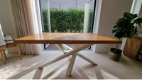 Spisebord, Massivt træ - skåret ud af ét stykke, b: 90 l: 160