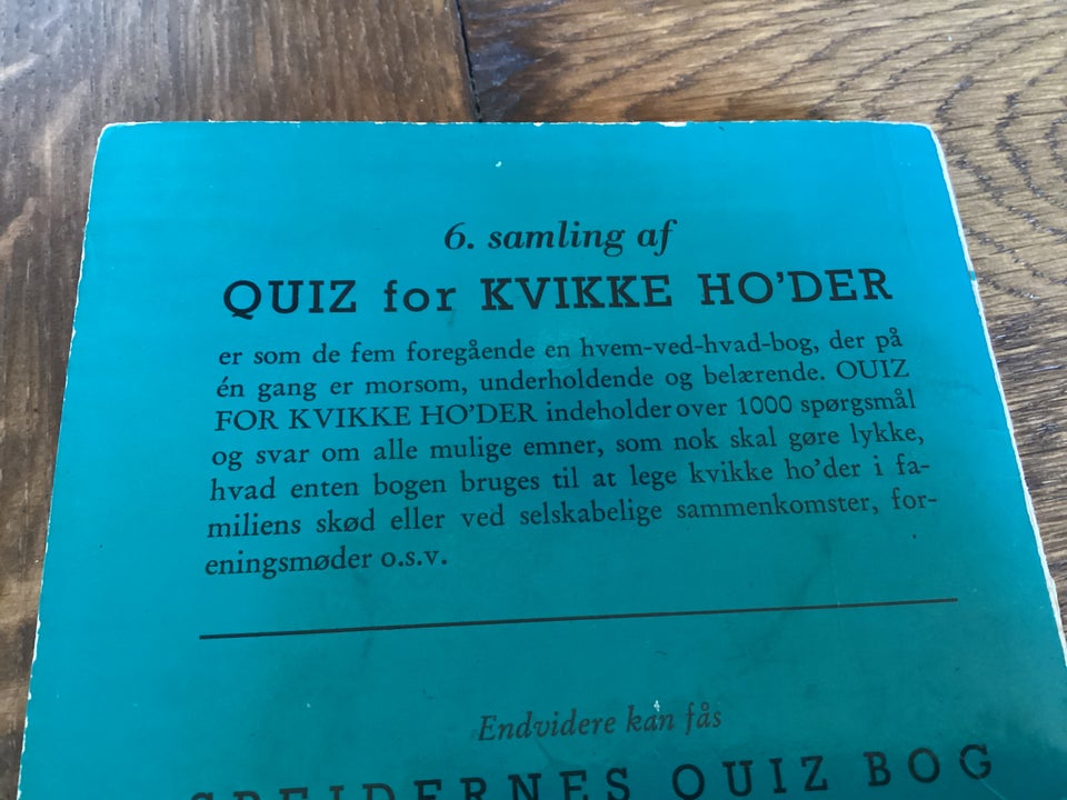 Quiz for kvikke ho’der. 6. samling, Ole Asbjørn og Vang