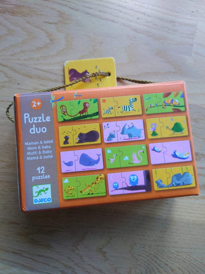 2 stk puzzle duo, Djeco, Puslespil
