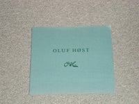 Oluf Høst, emne: kunst og kultur