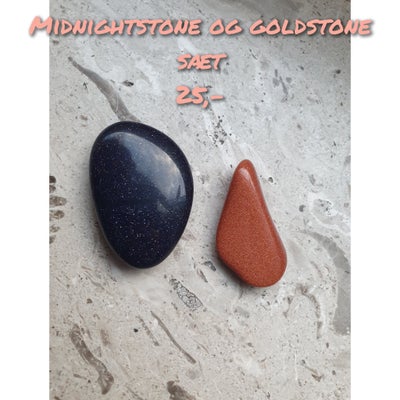 Smykker og sten, Midnightstone og goldstone lommesten sæt, Nu har jeg fundet endnu flere skønherlige