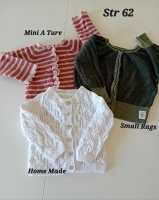 Trøje, ., Mini A Ture/Small Rags/Home Made, str. 62, Mini A Ture, 100 % merinould - Brugt men fin 30