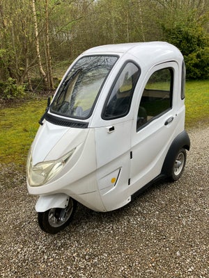 Andet mærke Bekadi kabinescooter, 2019, hvid, 3-hjulet med passagersæde, meget fin stand, kun lidt b