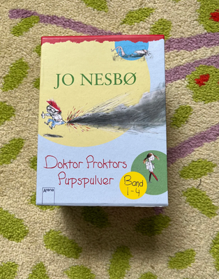 Doktor Proktor, Jo Nesbø, Bøgerne er på tysk. Boks med 4 bøger.
- Doktor Proktors Pupspulver.
- Dokt
