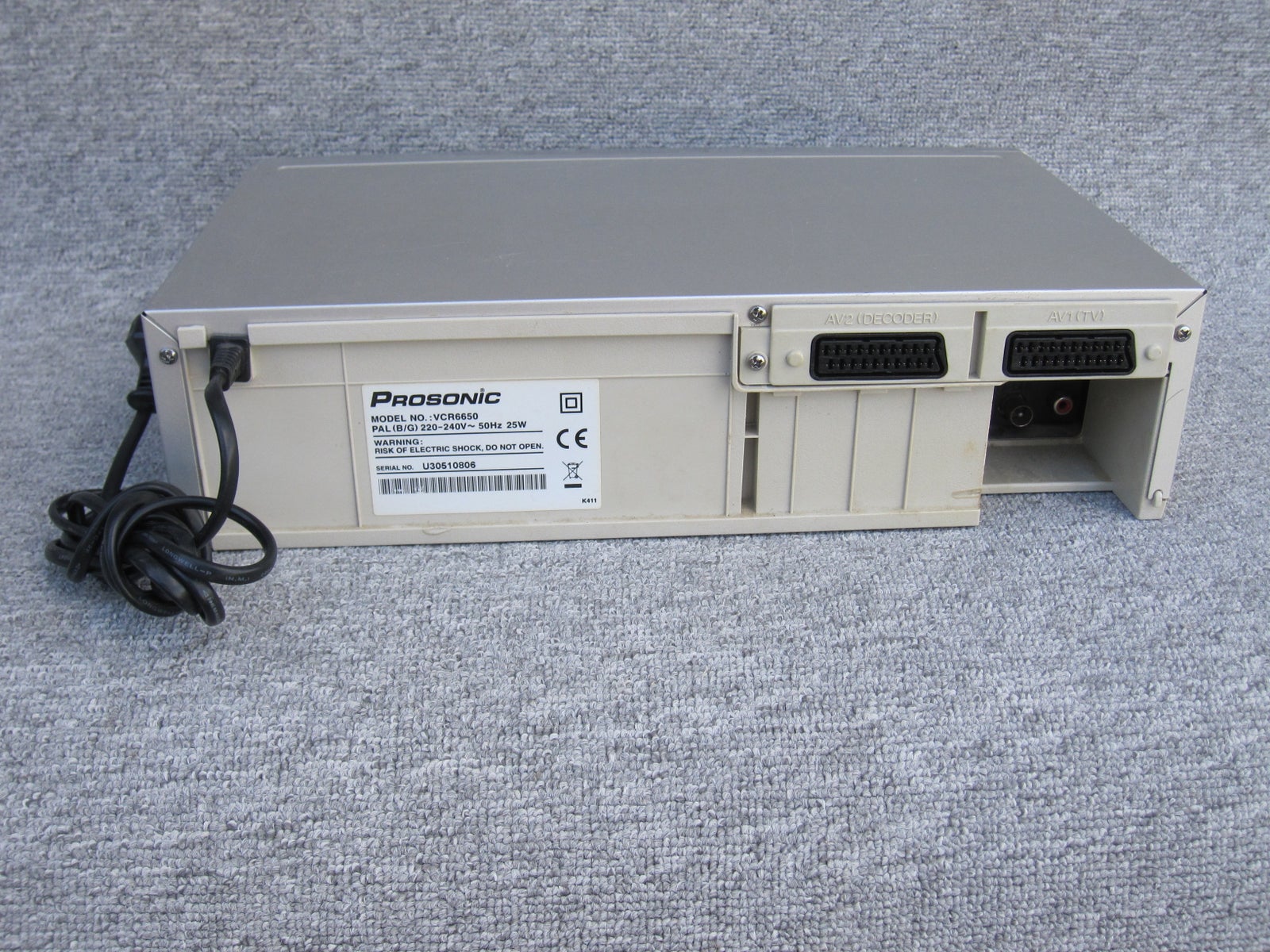 VHS videomaskine, Prosonic, VCR 6650