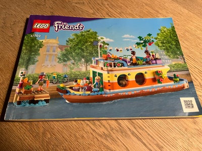 Lego Friends, Husbåd (canal boat, 41702), LEGO Friends husbåd med alle dele. Har kun stået til pynt 