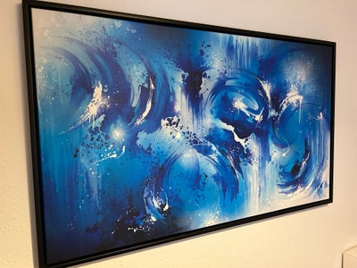 Lærredstryk, Mikael B, motiv: Abstrakt, stil: Pop Art, b: 120 h: 70, Blue OceanARCHIVAL PIGMENT PRIN