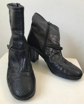 Støvletter, str. 39, Nordic Shoepeople,  sort,  skind,  Næsten som ny, Superlækre støvletter i skind