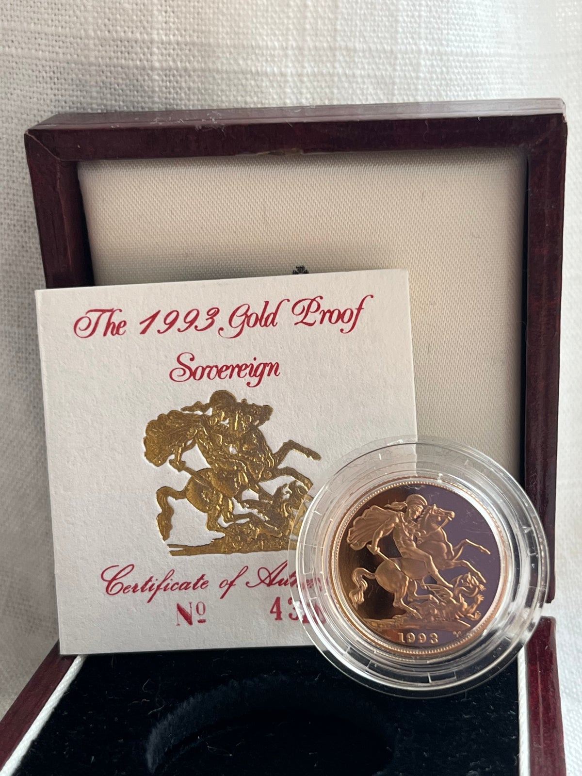 Guld mønt - 1993 Elizabeth II Gold Proof Sovereign