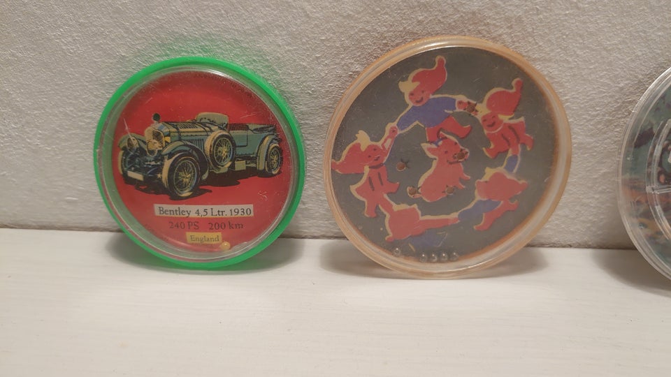 Legetøj, 10stk vintage miniature kuglespil. Blik og