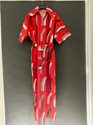 Anden kjole, Marimekko, sjælden vintage, str. M,  rød med mønster,  Næsten som ny, Sjælden vintage:
