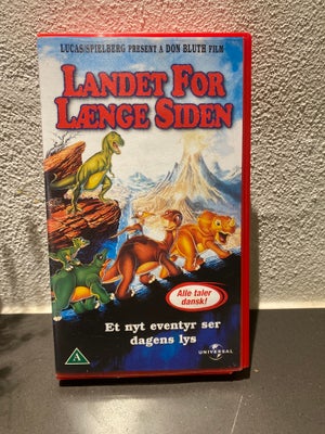 Børnefilm, Landet for længe siden, instruktør Lucas Spielberg, Retro vhs bånd, Landet for længe side