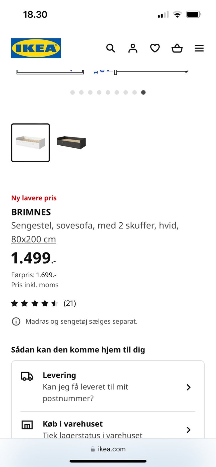 Kasseseng, IKEA brimnes
