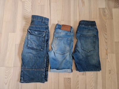 Shorts, 3 par shorts str 140, H&M, str. 140, Sælges samlet for 75 kr