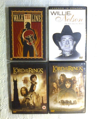 The Lord of the Rings-Walk The Line-Willie Nelson, instruktør Peter Jackson - James Mangold, DVD, an