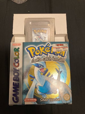 Pokemon silver, Gameboy Color, Virkelig flot box+ flot manual og ny isat batteri i spillet - gemmer 