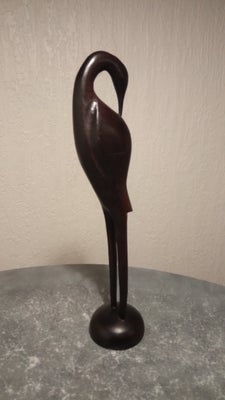 Træfigurer, Figur af fugl, Fuglefigur (H=29cm) sælges. 
