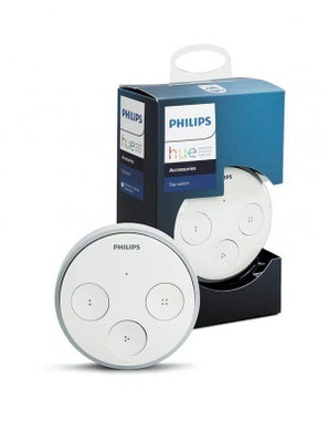 Trådløs afbryder/fjernbetjening, Philips Hue Tap switch, Wireless batteriløs trykkontakt.

Sælges fo