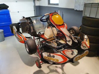 Gokart, CRG, 125 ccm, CRG gokart med 125cc Rotax Senior motor, serviceret af J.S.Racing. 
Har været 
