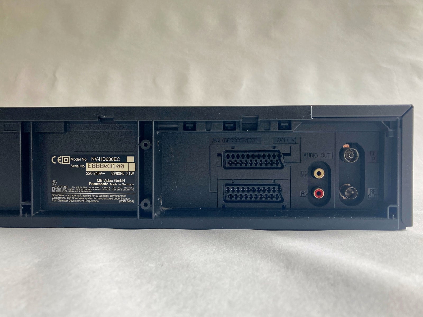 VHS videomaskine, Panasonic, NV-HD630