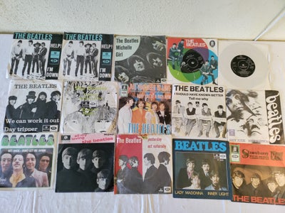 Single, Beatles, Help,day tripper, all my loving, yesyerday o.a, Pop, 15 single plader med The Beatl